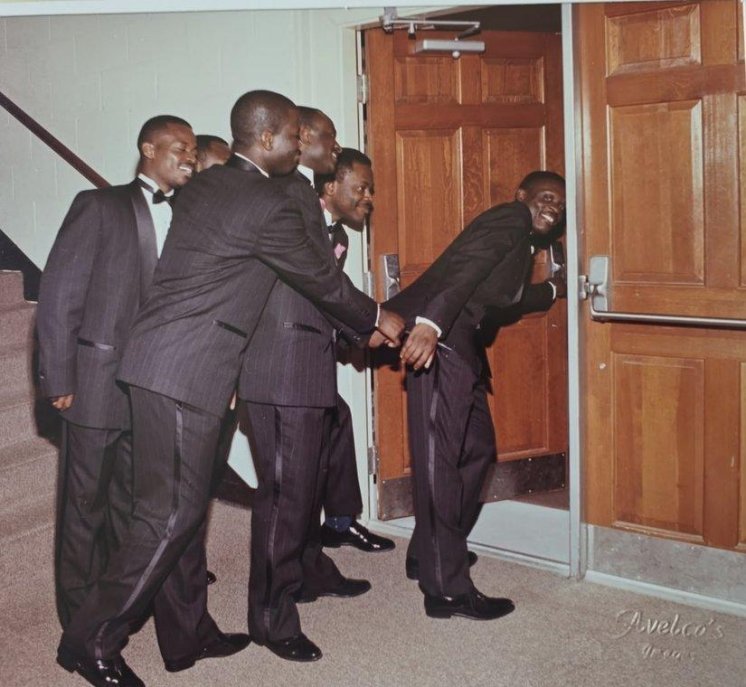 Groomsmen at Briarwood Baptist Church, June 1993.