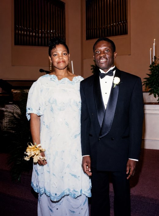 With Sister Joyce at our wedding.