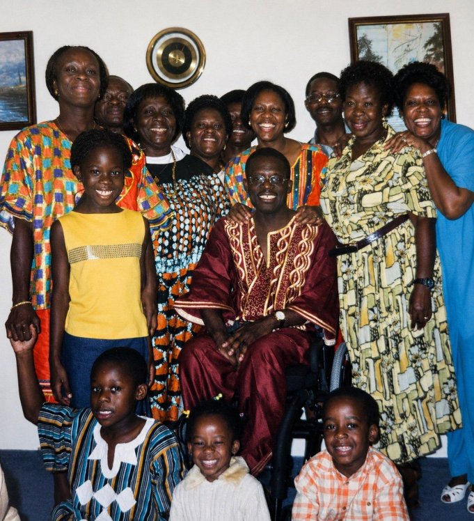With family in England, summer 1999.