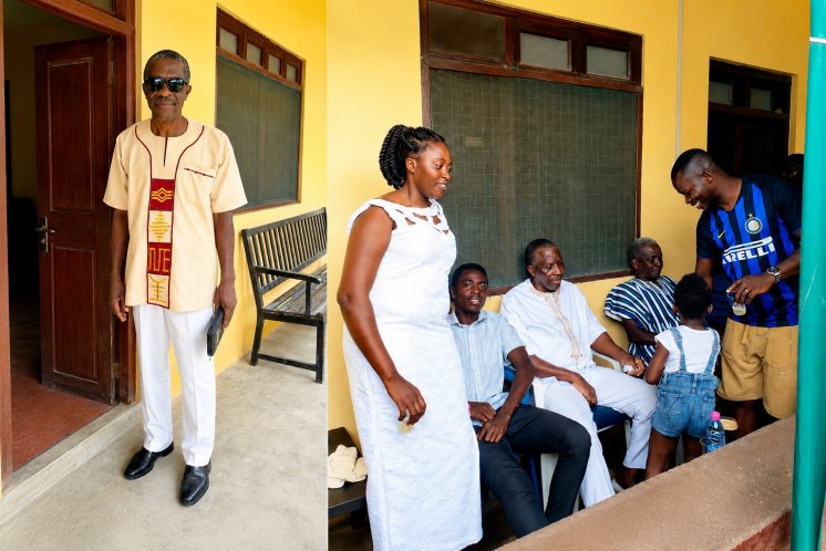 My brother Sam Agyepong in Amanokrom.