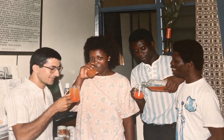A birthday at the UGMS hostel, Korle Bu.