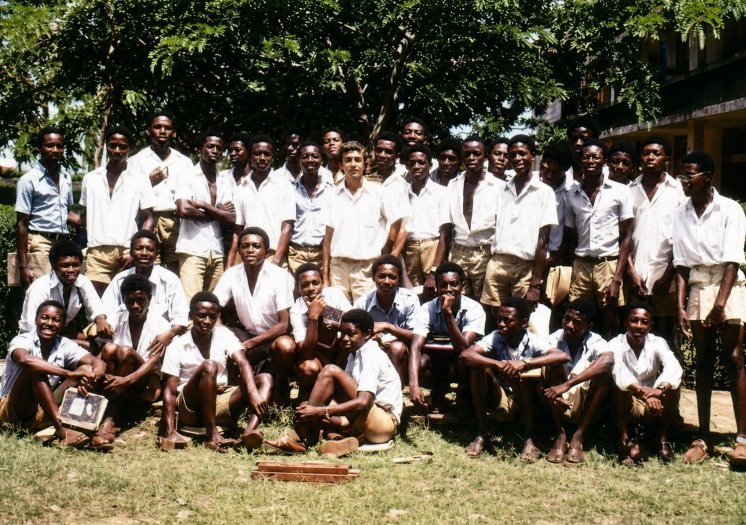 PRESEC class photograph with physics teacher Alan Dill.